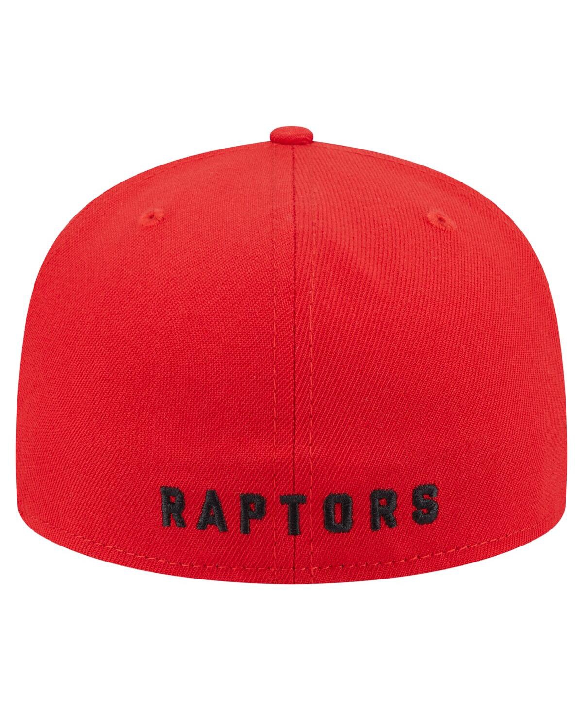 New Era Men's Red Toronto Raptors Deceptor 59fifty Fitted Hat In Red