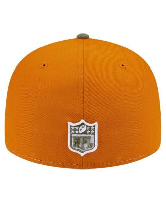 Men's Olive/Brown Detroit Lions Two-Tone Color Pack Split Panel 59FIFTY Fitted Hat