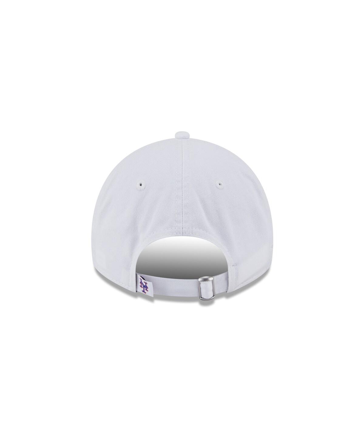 New Era Women's White New York Mets Team Fan 9twenty Adjustable Hat In White