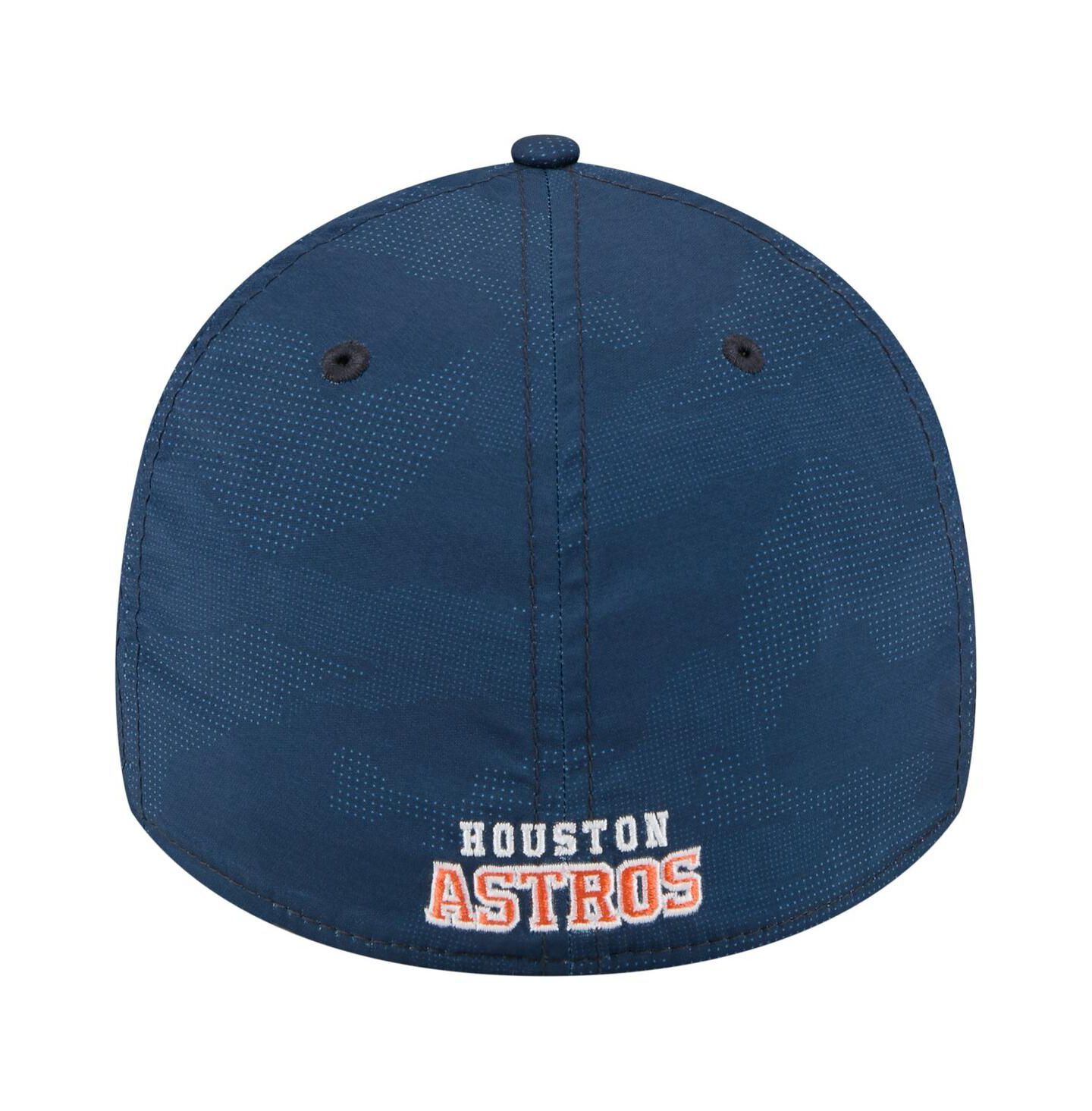 Мужская кепка New Era Navy Houston Astros Tonal Camo 39THIRTY Flex Hat — фото 2