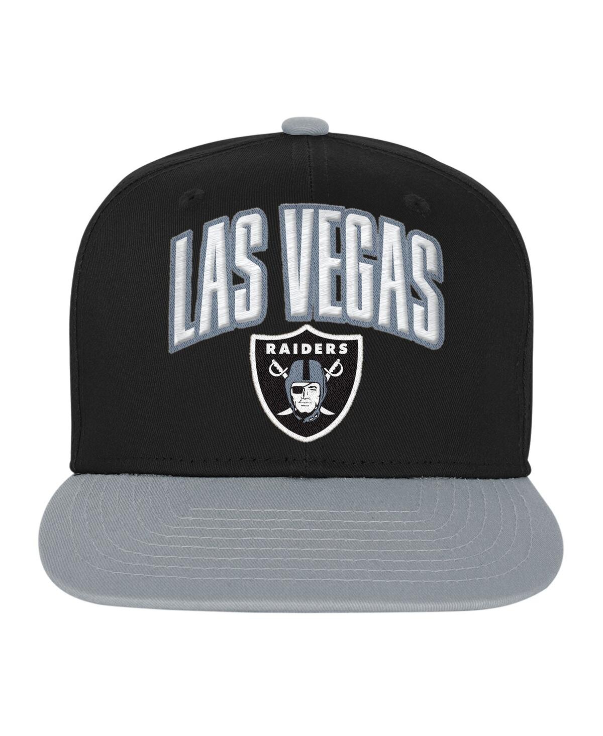 Outerstuff Preschool Black Las Vegas Raiders Essentials Adjustable Hat In Black