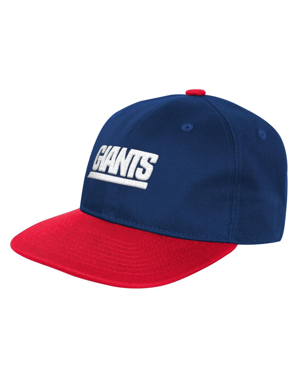 Outerstuff Big Boys And Girls Royal New York Giants True Retro Adjustable Hat In Blue