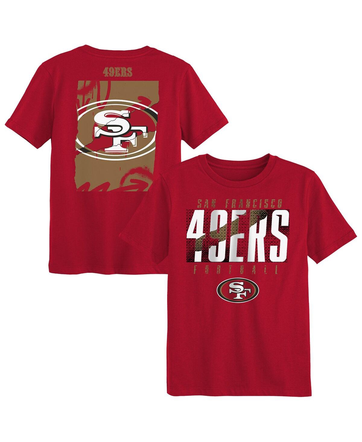Outerstuff Preschool Scarlet San Francisco 49ers Posterize T-shirt In Red