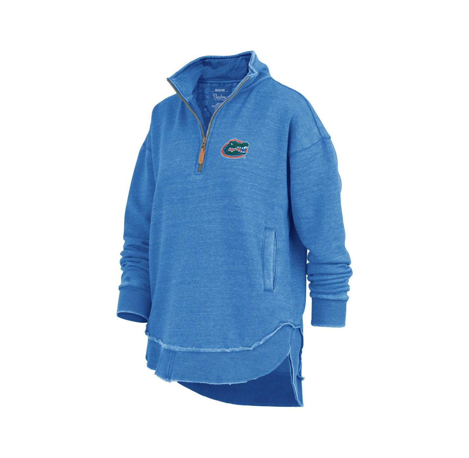 Women's Royal Florida Gators Northfork Sojourn Poncho Quarter-Zip Sweatshirt