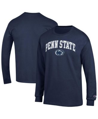 Champion - Men's Navy Penn State Nittany Lions Arch Over Logo Long Sleeve T-Shirt