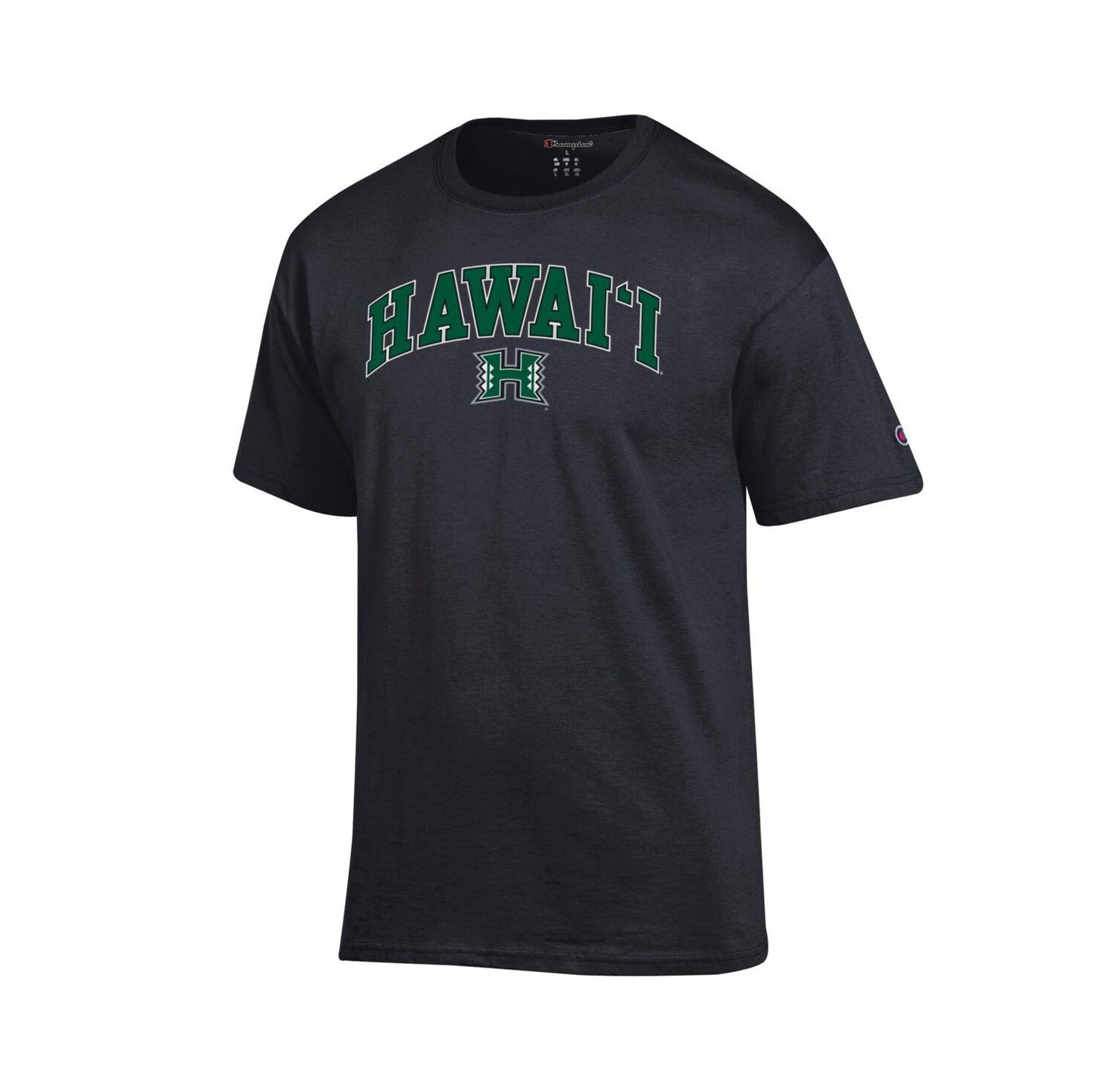 Men's Green Hawaii Rainbow Warriors Arch Over Logo T-Shirt