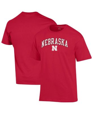 Champion - Men's Scarlet Nebraska Huskers Arch Over Logo T-Shirt