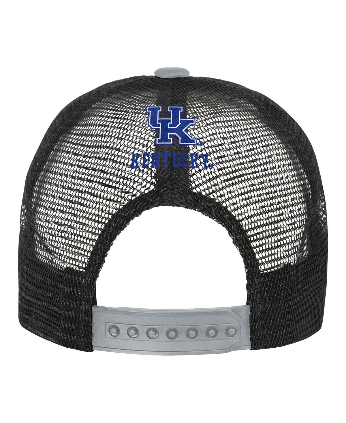 Outerstuff Big Boys And Girls Royal/cream Kentucky Wildcats Modern Fan Trucker Adjustable Hat In Multi