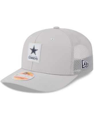 New Era - Men's Gray Dallas Cowboys 2025 Sideline 9SEVENTY Trucker Adjustable Hat