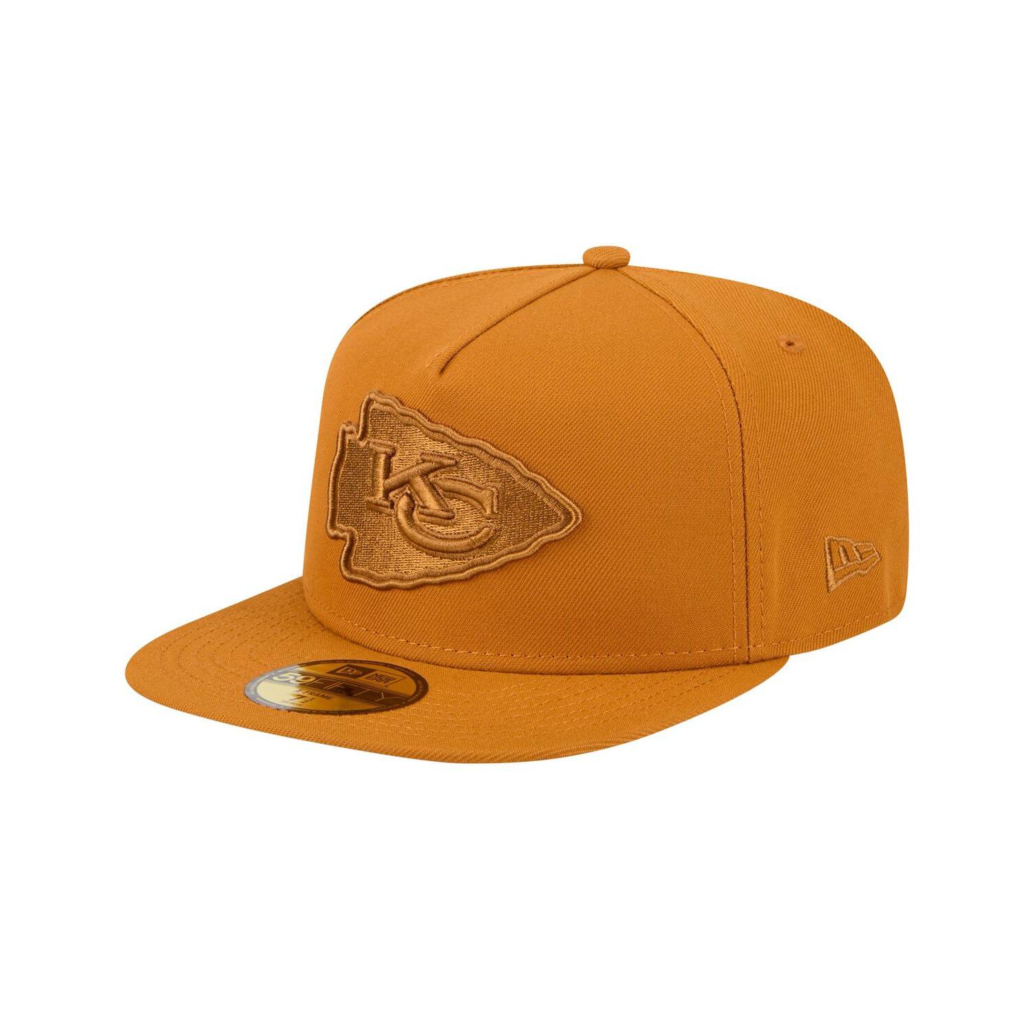 Men's Brown Kansas City Chiefs Color Pack A-Frame 59FIFTY Fitted Hat