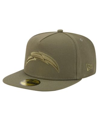 New Era - Men's Olive Los Angeles Chargers Color Pack A-Frame 59FIFTY Fitted Hat