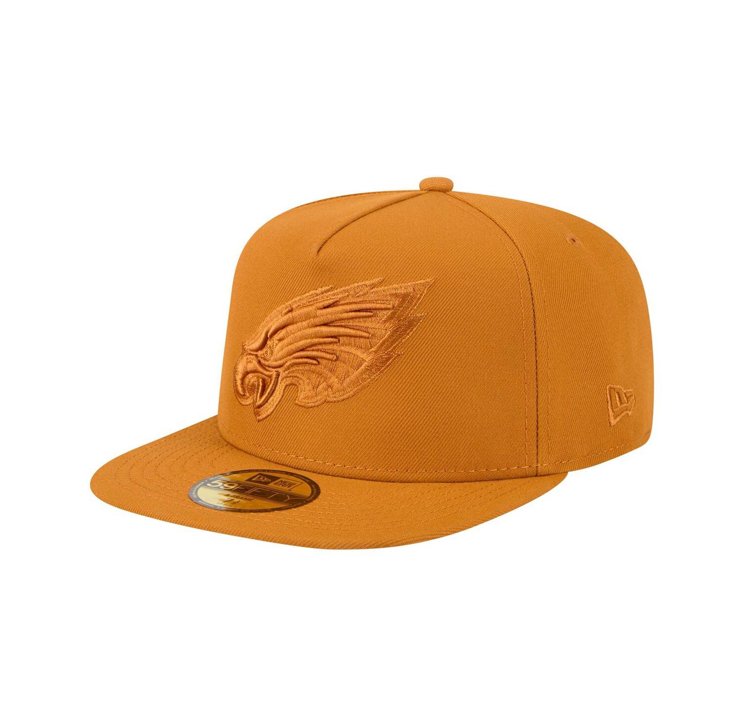 Men's Brown Philadelphia Eagles Color Pack A-Frame 59FIFTY Fitted Hat