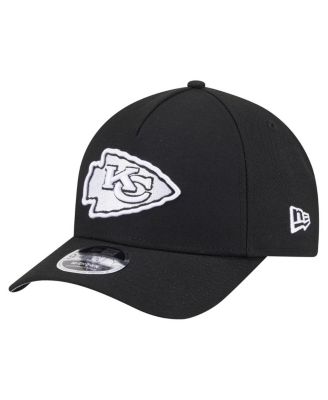New Era - Men's Black Kansas City Chiefs Team Collection 9FORTY M-Crown A-Frame Adjustable Hat