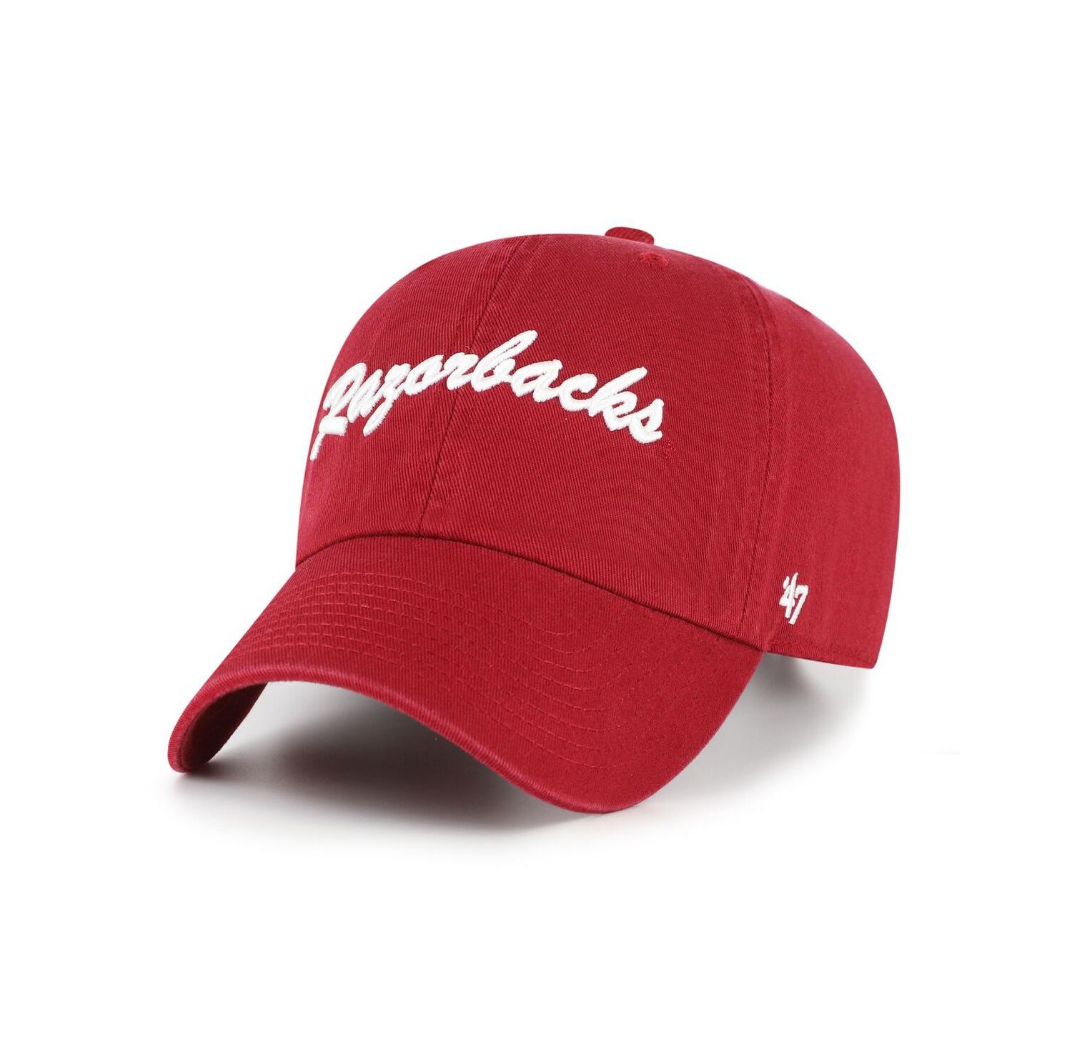Men's Cardinal Arkansas Razorbacks Vault Clean Up Adjustable Hat