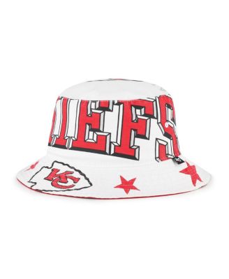 '47 Brand - Women's White Kansas City Chiefs Energize Bucket Hat