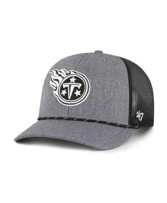 '47 Brand - Men's Heather Charcoal Tennessee Titans Carbon Rope Trucker Adjustable Hat