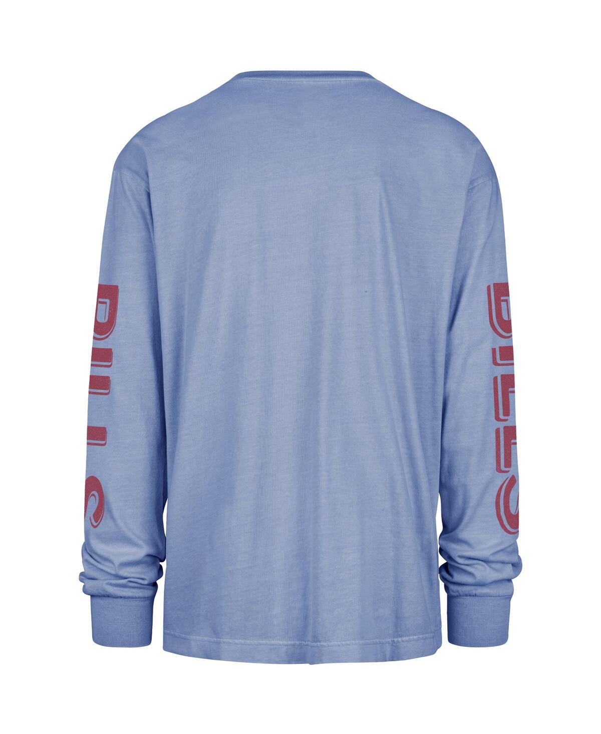 47 Brand Men's Light Blue Buffalo Bills Cairn Ravine Foundation Throwback Long Sleeve T-shirt In Blue