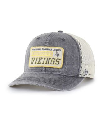 '47 Brand - Men's Charcoal Minnesota Vikings Canteen Relaxed Trucker Adjustable Hat
