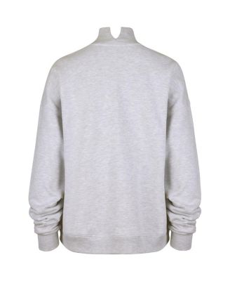 Women's Heather Gray Indianapolis Colts Vantage Mock Neck Pullover Sweatshirt