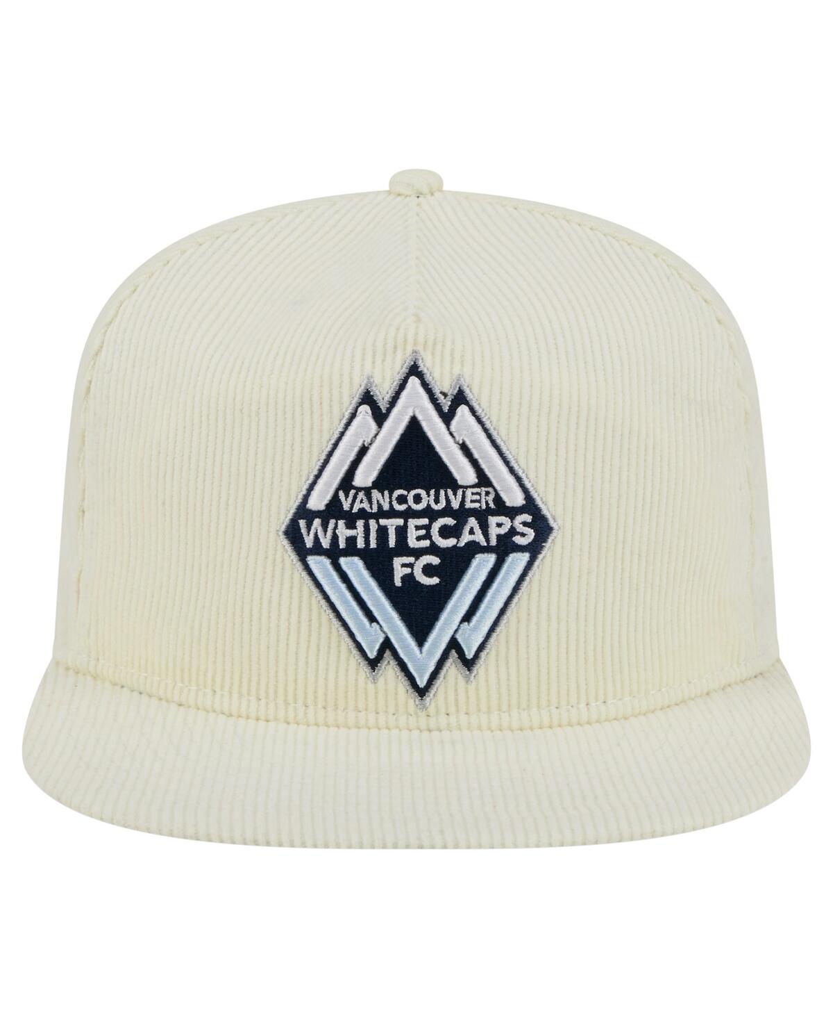 New Era Men'sâ Cream Vancouver Whitecaps Fc 2025 Kickoff Snapback Golfer Hat In White