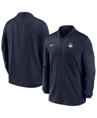 Nike - Men's Navy UConn Huskies Dri-FIT Half-Zip Pullover Sweatshirt