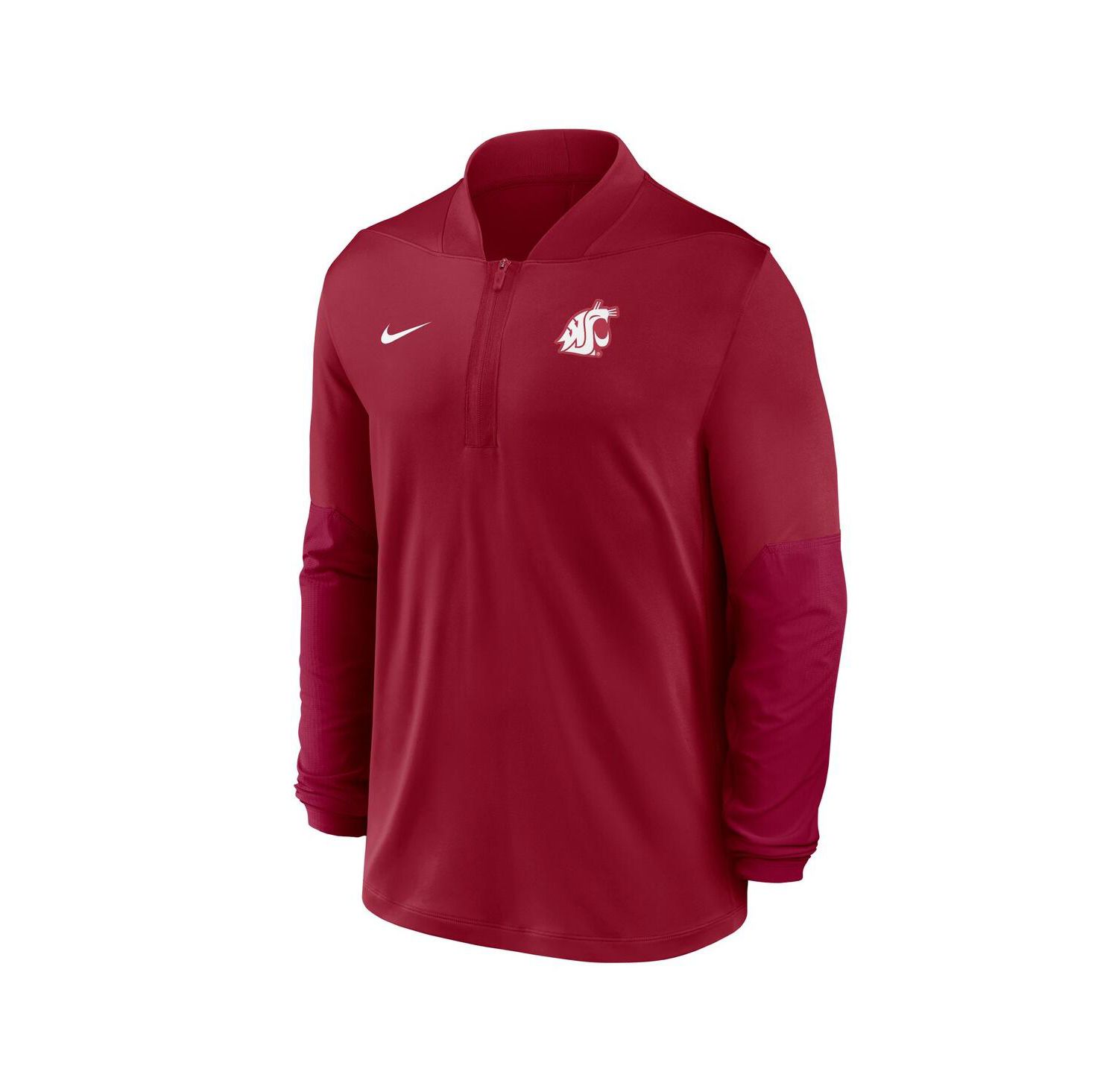 Men's Crimson Washington State Cougars Dri-FIT Half-Zip Pullover Sweatshirt