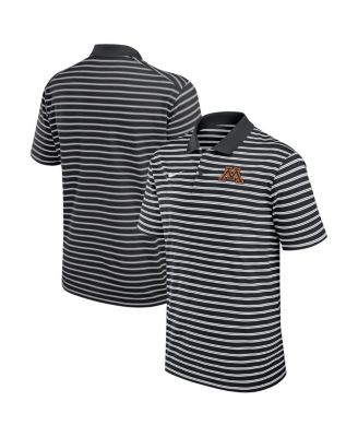 Nike - Men's Black Minnesota Golden Gophers Victory Stripe Performance Polo Shirt