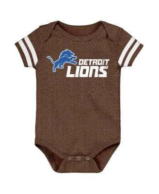 Outerstuff - Baby Boys and Girls Brown Detroit Lions Playmaker Bodysuit