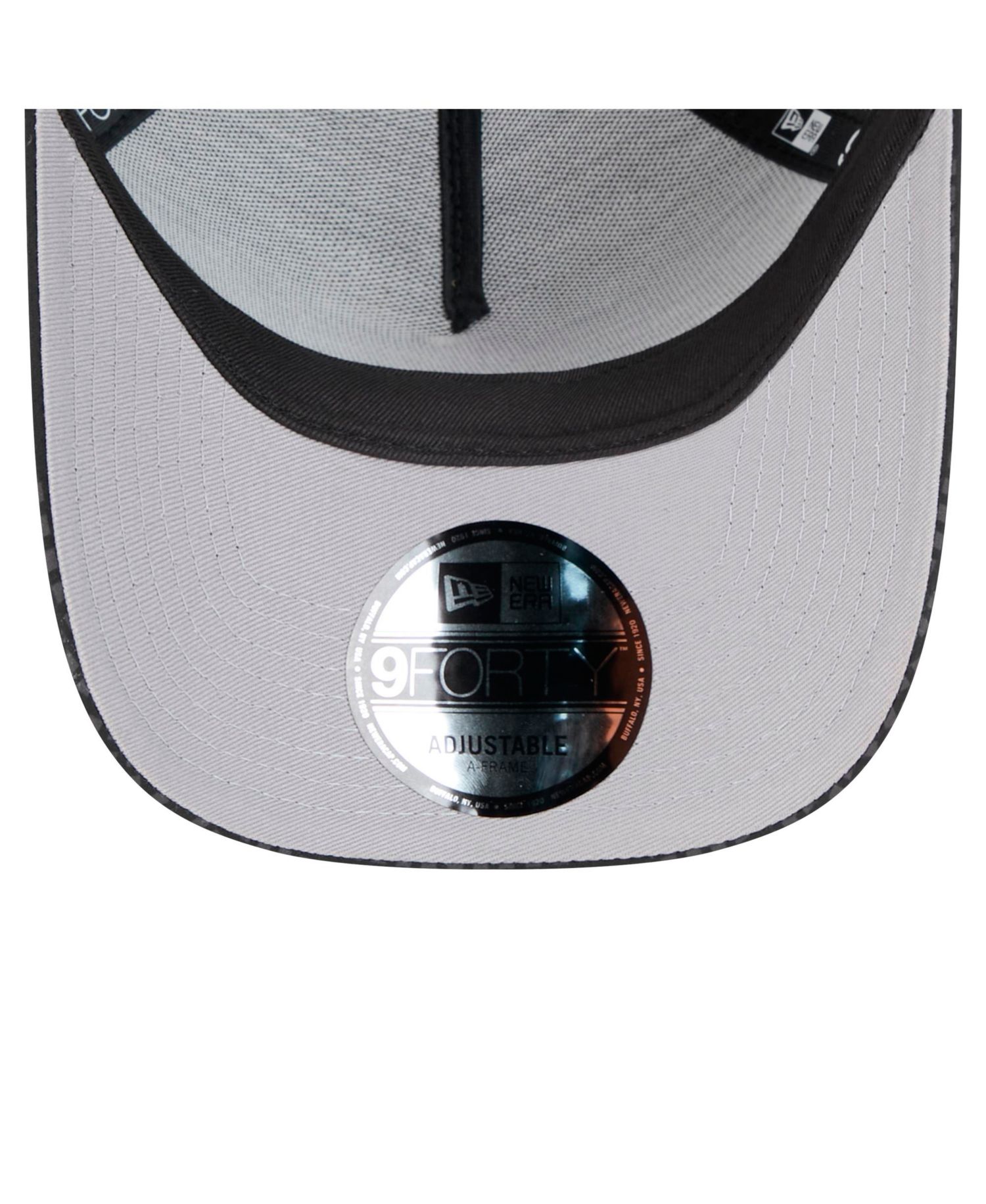 Men's Black New York Jets Throwback Midnight Ink Tonal Text A-Frame Trucker 9FORTY Adjustable Hat