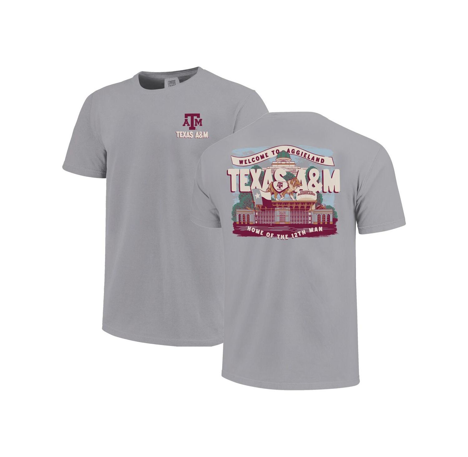 Big Boys and Girls Gray Texas A&M Aggies Local Campus Scene T-Shirt
