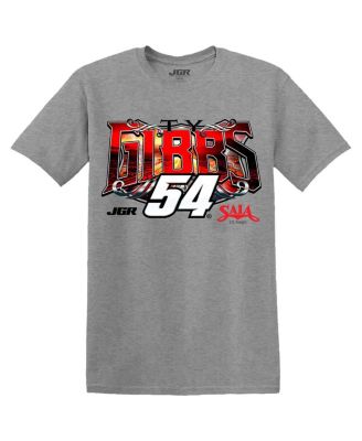 Men's Heather Gray Ty Gibbs Saia Car T-Shirt