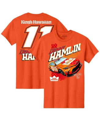 Joe Gibbs Racing Team Collection - Men's Orange Denny Hamlin King's Hawaiian T-Shirt