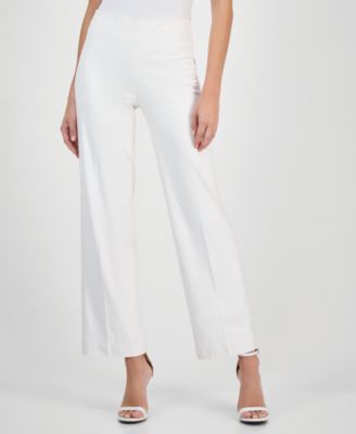 Petite High-Rise Pull-On Wide-Leg Pants
