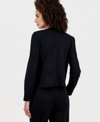 Women's Crewneck Button-Front Blazer