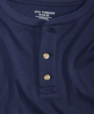 Boys' 5-20 Henley Long Sleeve Shirt, Macy's Exclusive