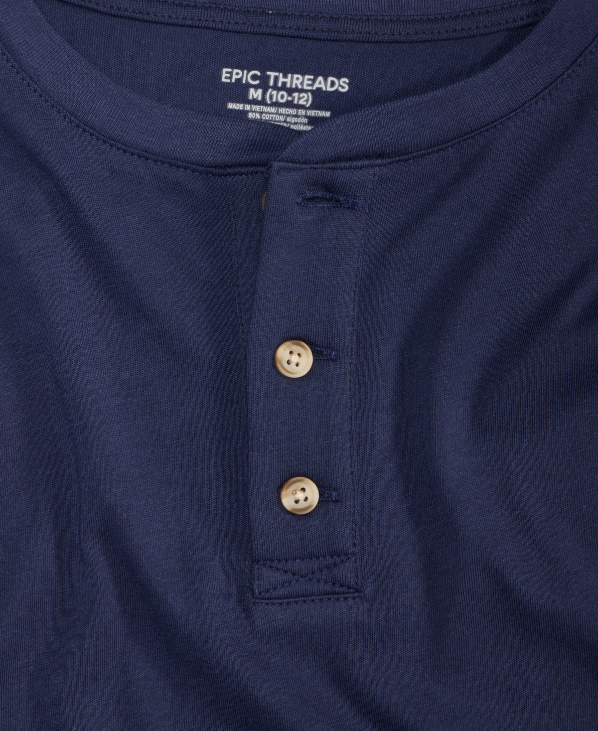 Epic Threads Boys 5-20 Henley Long Sleeve Shirt, Macy's Exclusive In Blue