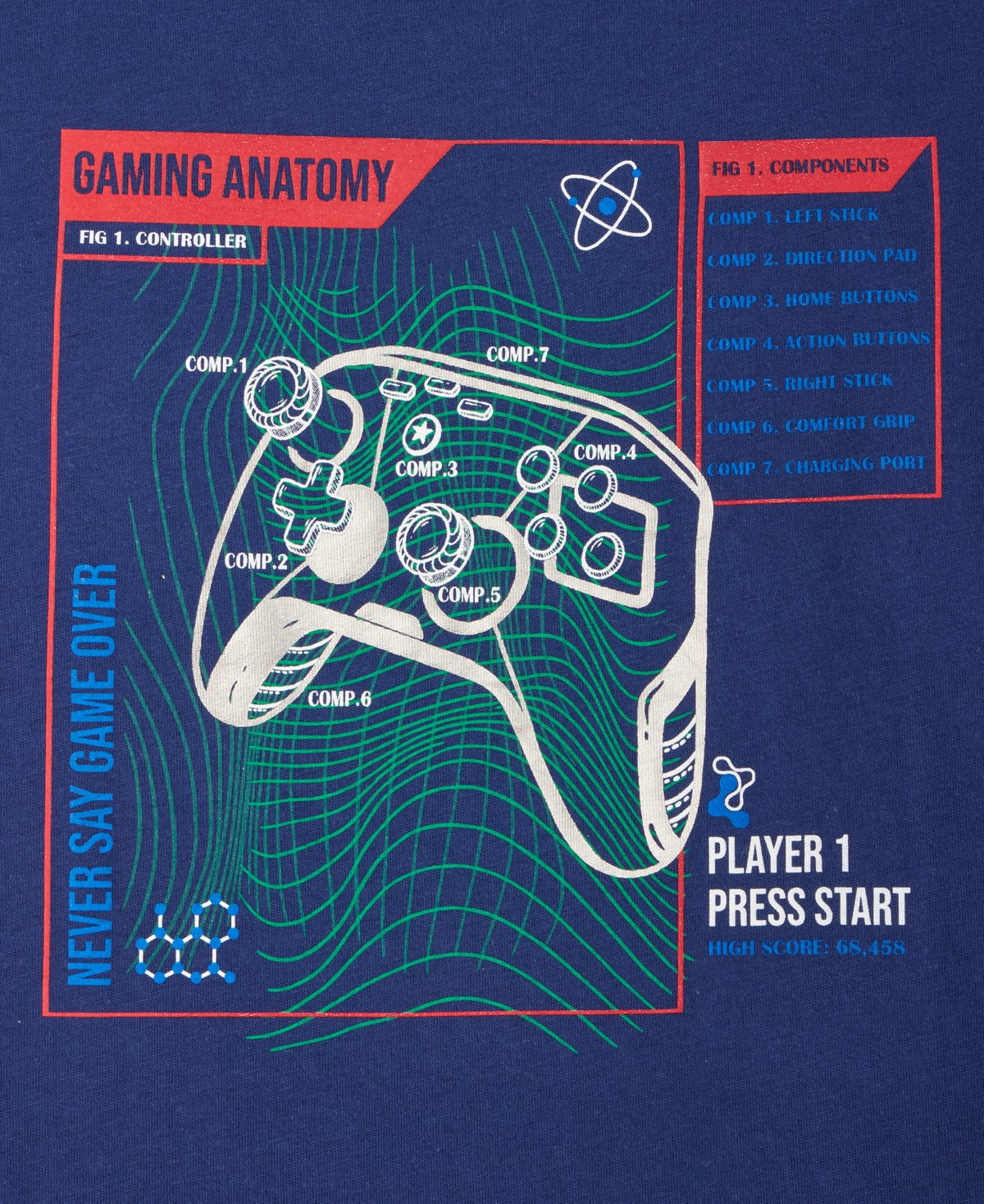 Epic Threads Boys 5-20 Gamer Graphic Short-sleeve T-shirt, Macy's Exclusive In Blue
