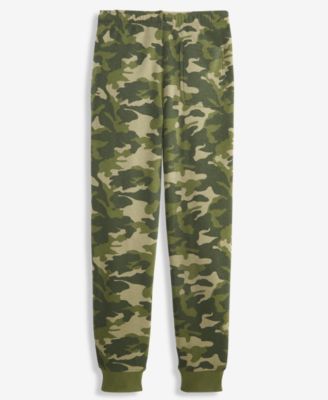 Boys' 5-20 Camo Fleece Jogger Pants, Macy's Exclusive