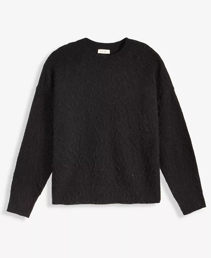 Women's Brushed-Knit Relaxed Crewneck Sweater - thumbnail 8