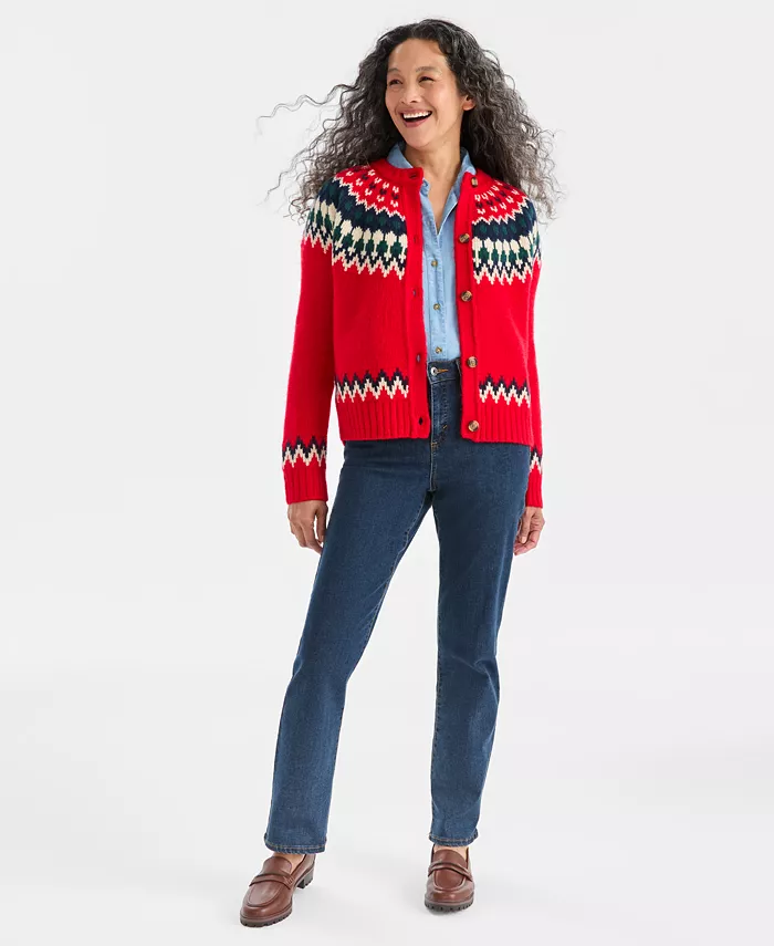 Women's Fair Isle Cardigan - thumbnail 2