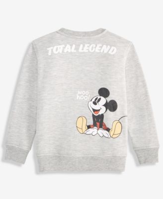 Boys' Toddler 2T-4T Mickey Graphic Long-Sleeve Sweatshirt, Macy's Exclusive