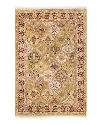 Adorn Hand Woven Rugs Mogul M1406 Rug Collection In Green
