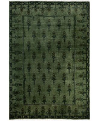 Adorn Hand Woven Rugs Fine Vibrance M982 Rug Collection In Green
