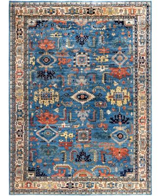 Adorn Hand Woven Rugs Serapi M0103 59 Rug Collection In Blue