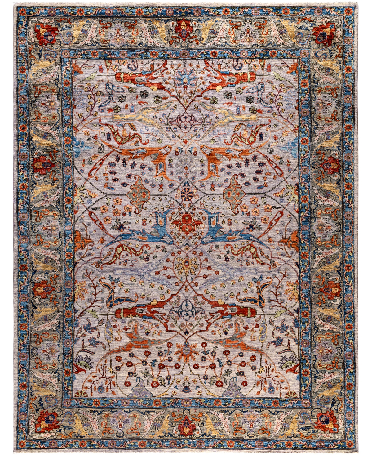 Adorn Hand Woven Rugs Serapi M0103-108 9'1"x11'9" Area Rug In Purple