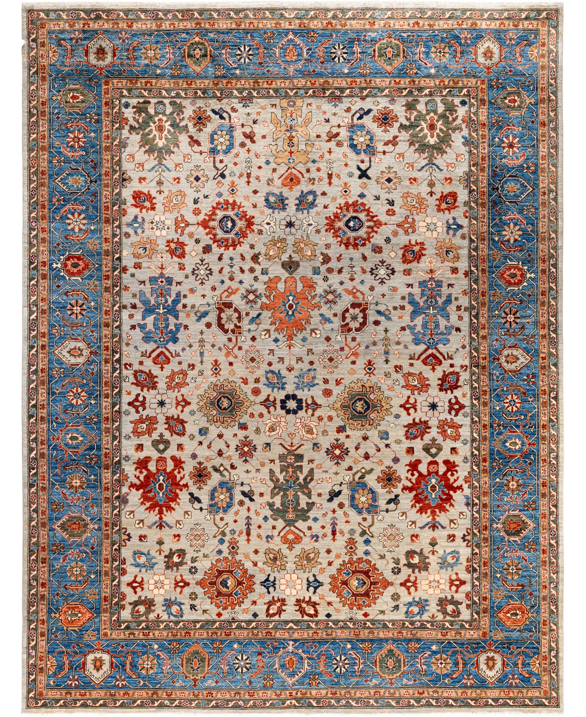 Adorn Hand Woven Rugs Serapi M0103-139 9'1"x11'9" Area Rug In Gray