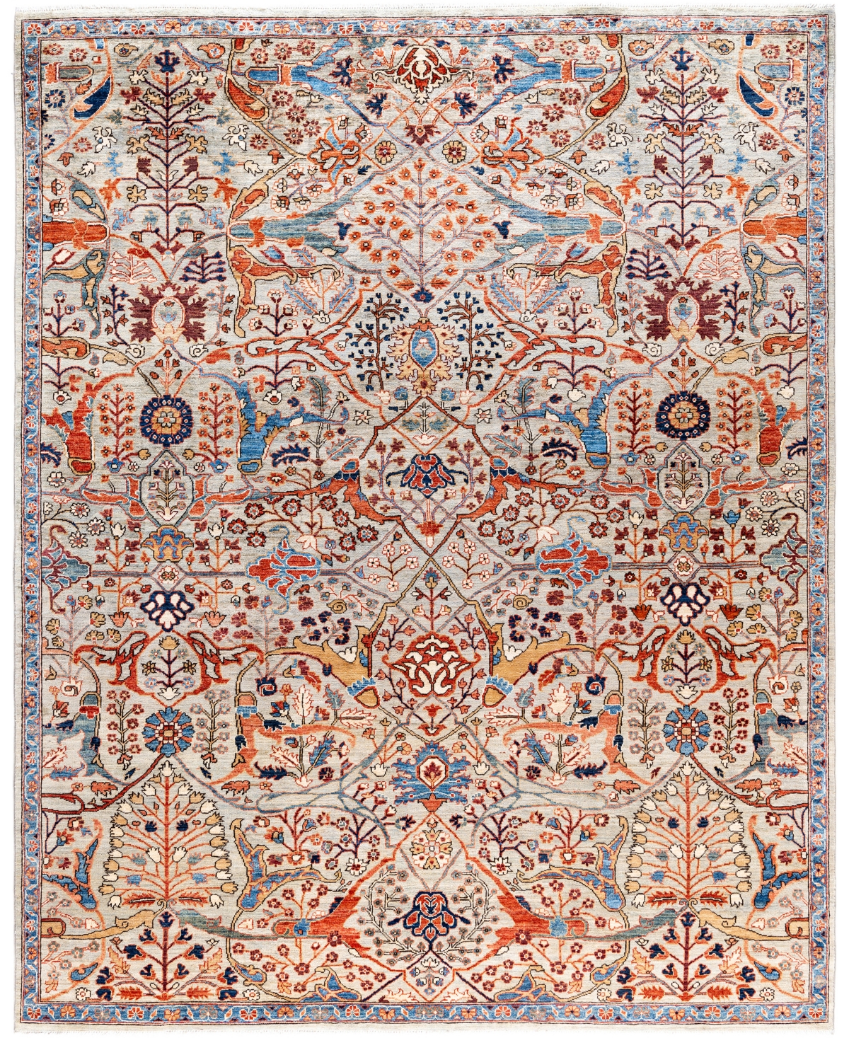 Adorn Hand Woven Rugs Serapi M0103-276 8'x9'10" Area Rug In Gray