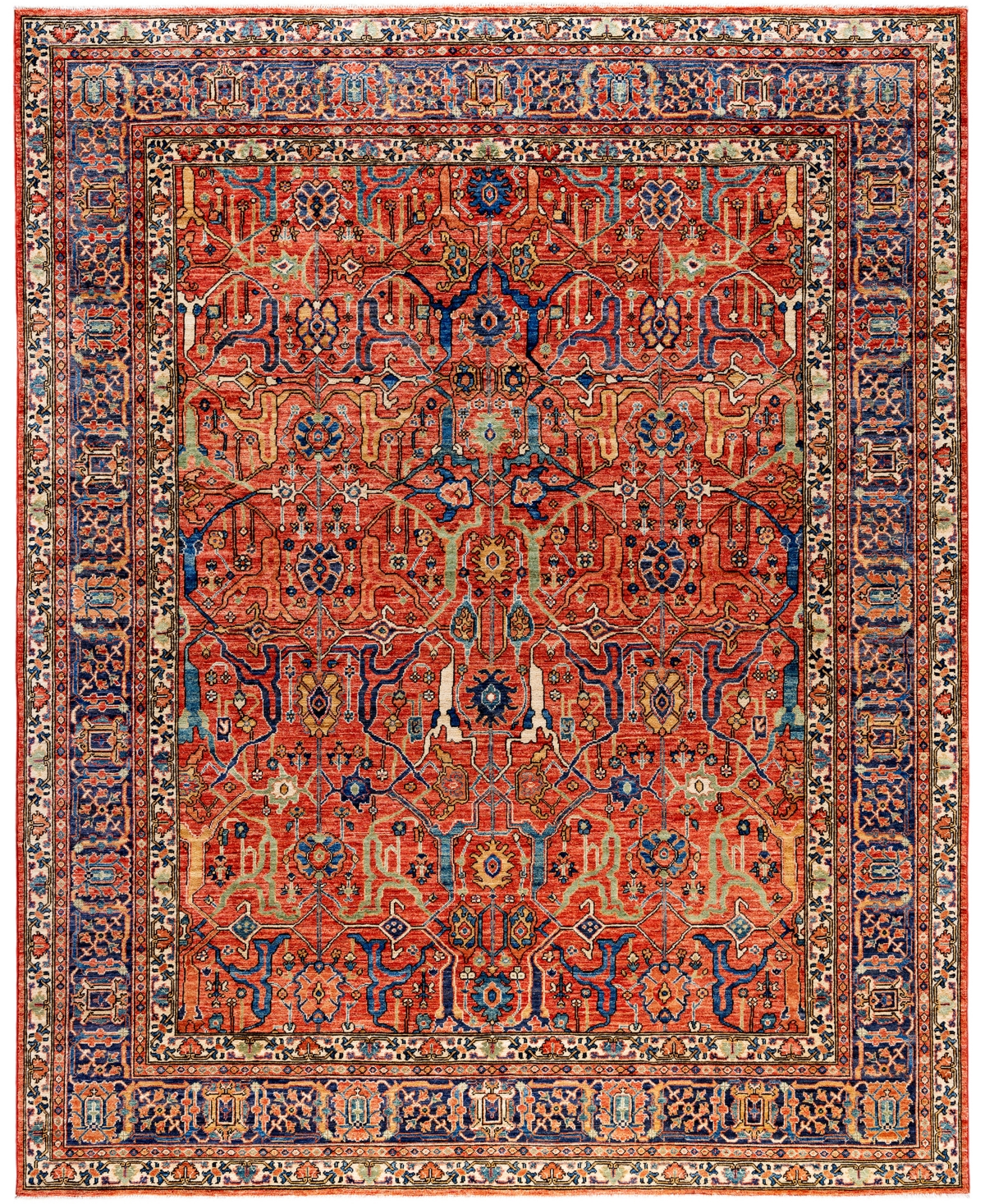 Adorn Hand Woven Rugs Serapi M0103-286 8'3"x10' Area Rug In Red