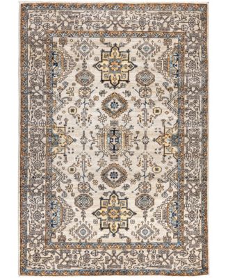 Adorn Hand Woven Rugs Serapi M0103 306 Rug Collection In Gray