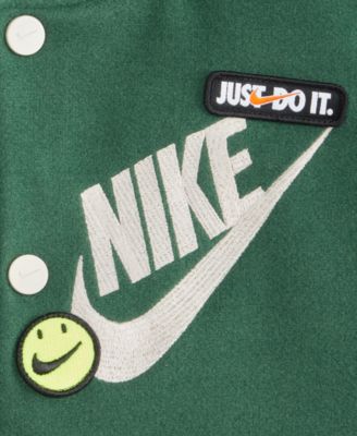 Little Boys Hooded Varsity Jacket